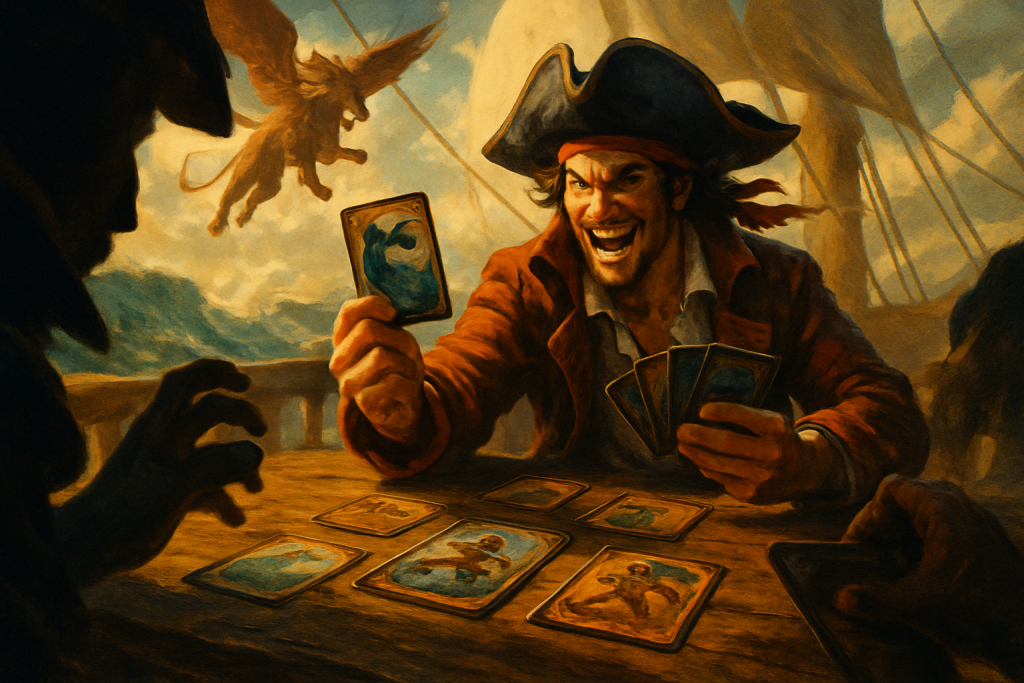 One Piece and Lorcana cards illustrating how franchise lore shapes trait synergy and deck identity